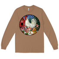 Leghorn Rooster Christmas Ornament Long Sleeve Tee | Teevron