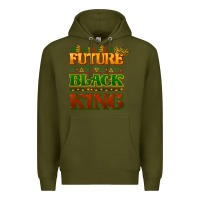 Army Green Future black king Premium Hoodie - HowdyJamesFarm