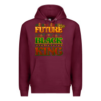 Burgundy Future black king Premium Hoodie - HowdyJamesFarm
