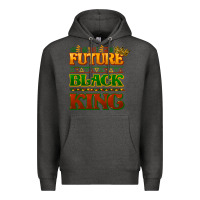 Charcoal Heather Future black king Premium Hoodie - HowdyJamesFarm