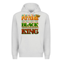 Dove Grey Future black king Premium Hoodie - HowdyJamesFarm