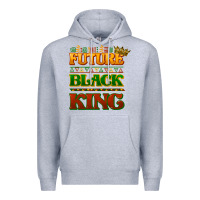 Heather Grey Future black king Premium Hoodie - HowdyJamesFarm