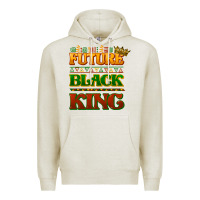 Oatmeal Heather Future black king Premium Hoodie - HowdyJamesFarm