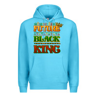 Ocean Blue Future black king Premium Hoodie - HowdyJamesFarm