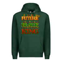 Sports Green Future black king Premium Hoodie - HowdyJamesFarm