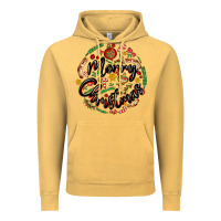 Vintage Mustard merry christmas Vintage Hoodie - MaliasSmallBusiness