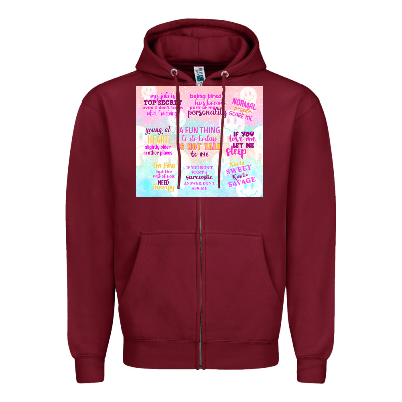 A Fun Thing To Do Today Is Not Talk To Me Zipper Hoodie by TumblerDesignByShophia | Teevron