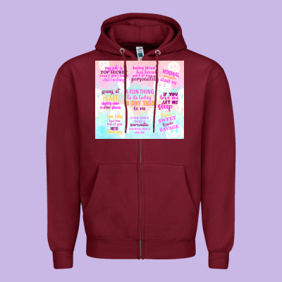 A Fun Thing To Do Today Is Not Talk To Me Zipper Hoodie Designed By Tumblerdesignbyshophia