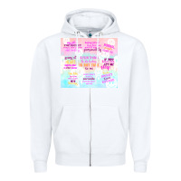 White a fun thing to do today is not talk to me Zipper Hoodie - TumblerDesignByShophia