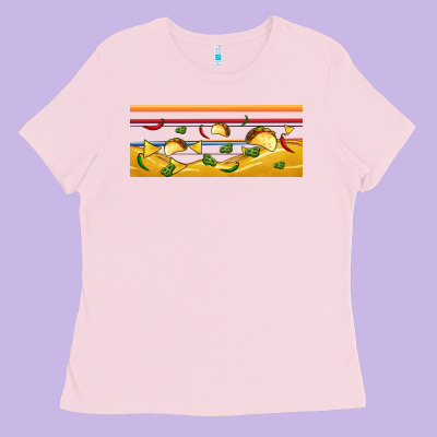 Taco And Nachos Libbey Glass Ladies Tee Designed By Bundleandbundleshop