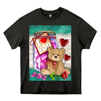 Asphalt candy jar with bear  air Heavy Core Tee - AdoDesignShop