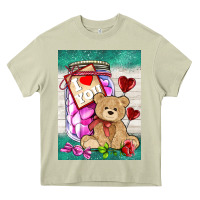 Mossy candy jar with bear  air Heavy Core Tee - AdoDesignShop