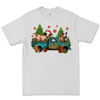 Dove Grey christmas farm animals truck Premium Tee - Jasminsmagicworld