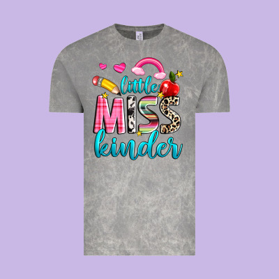 Little Miss Kinder Vintage Tee Designed By Nancycooperartshop