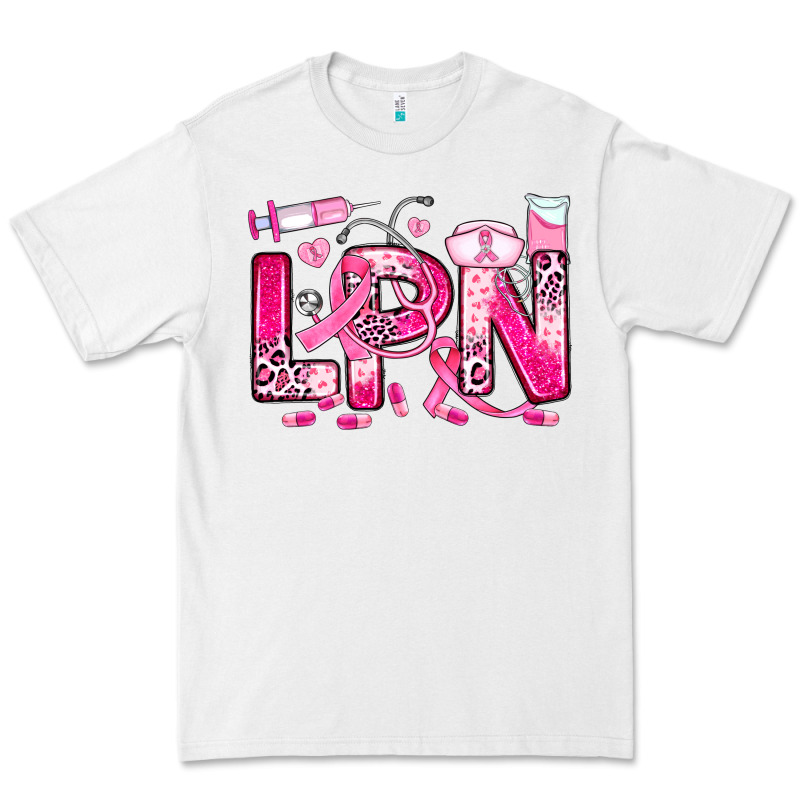 Breast Cancer Lpn Licensed Practical Nurse Premium Tee by JahusDesignShop | Teevron
