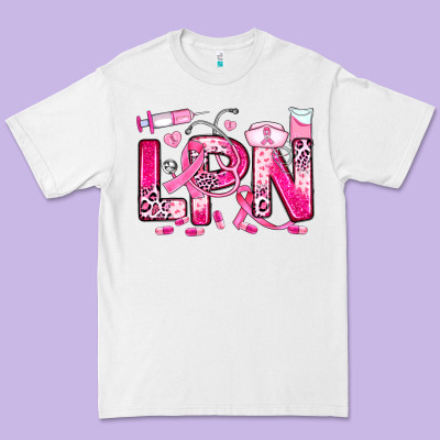 Breast Cancer Lpn Licensed Practical Nurse Premium Tee Designed By Jahusdesignshop