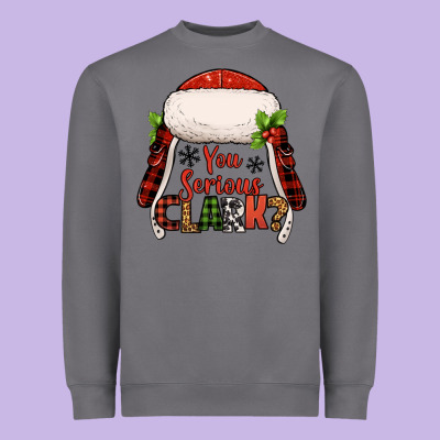 Western You Serious Clark Christmas Heavyweight Sweatshirt Designed By Jasminsmagicworld