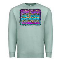 Seafoam Hot Mom Summer Leopard Premium Sweatshirt - CowCowDesign