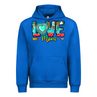 Cobalt Love Mom Urban Hoodie - CowhideDigitalArt