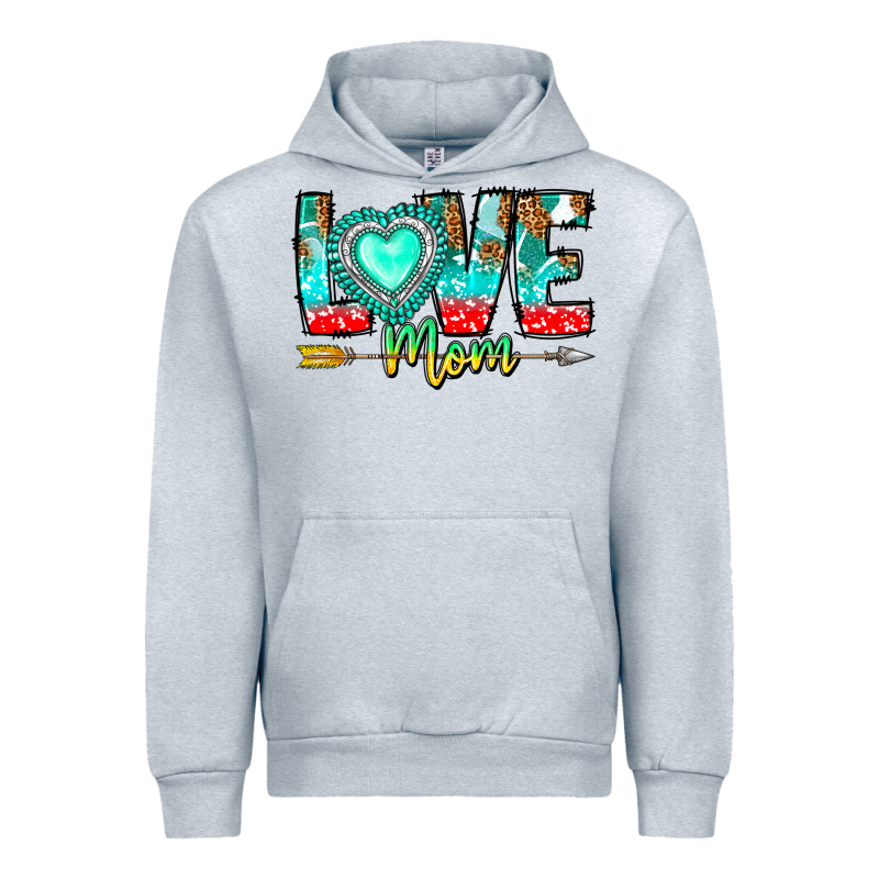 Love Mom Urban Hoodie by CowhideDigitalArt | Teevron