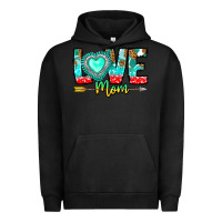Pigment Black Love Mom Urban Hoodie - CowhideDigitalArt