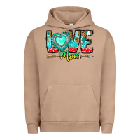 Pigment Burro Love Mom Urban Hoodie - CowhideDigitalArt