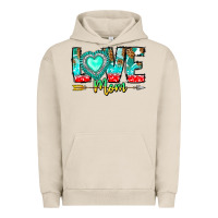 Pigment French Oak Love Mom Urban Hoodie - CowhideDigitalArt