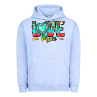 Pigment Grape Ice Love Mom Urban Hoodie - CowhideDigitalArt