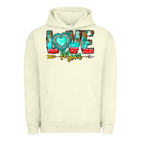 Pigment Pistachio Love Mom Urban Hoodie - CowhideDigitalArt