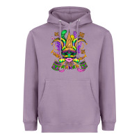 Lavender mardi gras mask Heavyweight Hoodie - OliviaCreatesArt