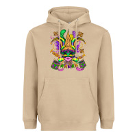Mushroom mardi gras mask Heavyweight Hoodie - OliviaCreatesArt