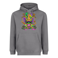 Storm mardi gras mask Heavyweight Hoodie - OliviaCreatesArt