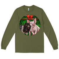 Army Green christmas pig Long Sleeve Tee - LillyAllenDesigns