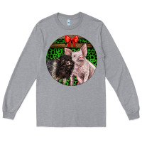 Heather Grey christmas pig Long Sleeve Tee - LillyAllenDesigns