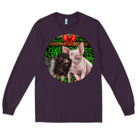 Plum christmas pig Long Sleeve Tee - LillyAllenDesigns