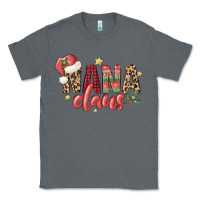 Charcoal Heather nana claus Classic Tee - MaliasSmallBusiness