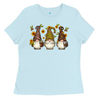 Baby Blue coffee gnomes Ladies Tee - Artiststas
