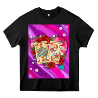 Black playing cards with pearls and glitter air Heavy Core Tee - AdoDesignShop