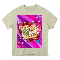 Mossy playing cards with pearls and glitter air Heavy Core Tee - AdoDesignShop
