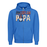 True Royal American papa with gnome 4th of july Zipper Hoodie - HowdyJamesFarm