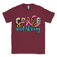 Burgundy brave and strong Classic Tee - JahusDesignShop