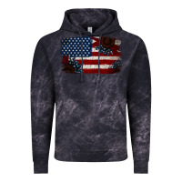 Cloud Black Distressed Sunflower American Flag Vintage Hoodie - Jasminsmagicworld