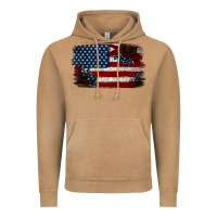 Vintage Camel Distressed Sunflower American Flag Vintage Hoodie - Jasminsmagicworld