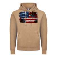 Vintage Coffee Distressed Sunflower American Flag Vintage Hoodie - Jasminsmagicworld