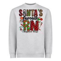 Heather Grey santa's favorite rn Heavyweight Sweatshirt - Jasminsmagicworld