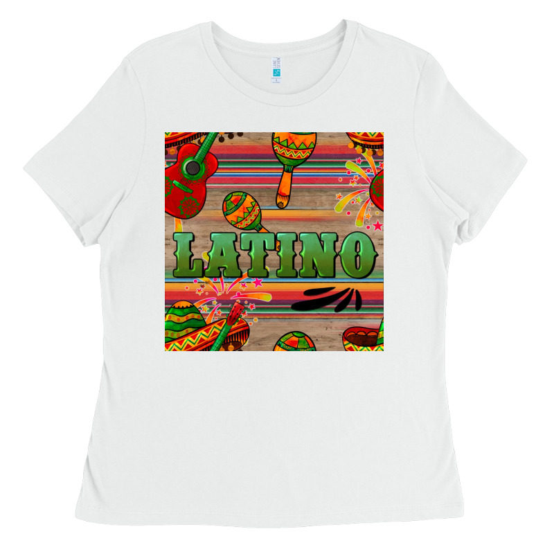 Latino Seamless Pattern Ladies Tee by BundleAndBundleShop | Teevron