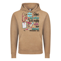 Vintage Coffee she works willingly with her hands Vintage Hoodie - MaliasSmallBusiness