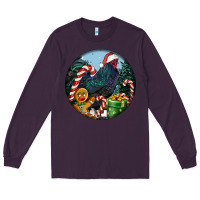 Plum jersey giant rooster christmas Long Sleeve Tee - LillyAllenDesigns