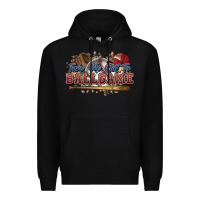Black Take me out to ball game baseball Premium Hoodie - HowdyJamesFarm