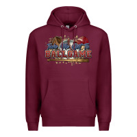 Burgundy Take me out to ball game baseball Premium Hoodie - HowdyJamesFarm